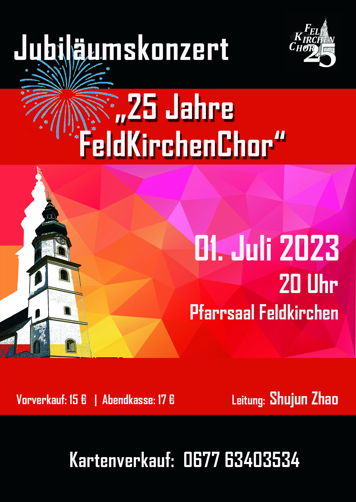 Jubiläumskonzert „25 Jahre FeldKirchenChor“